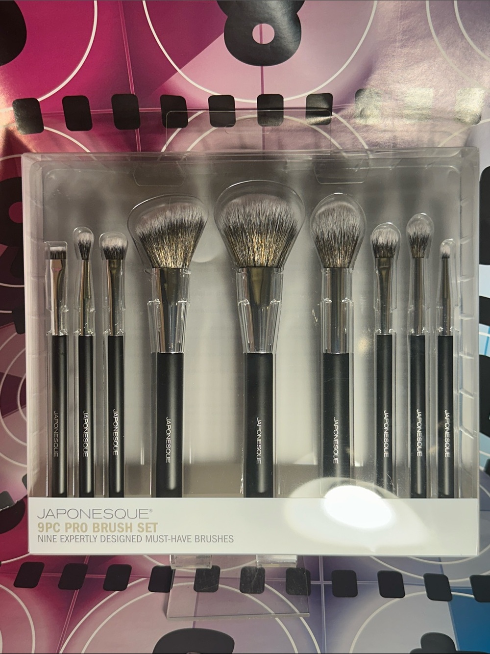 ⚡️Japonesque 9pc Pro Brush Set - Black Handles